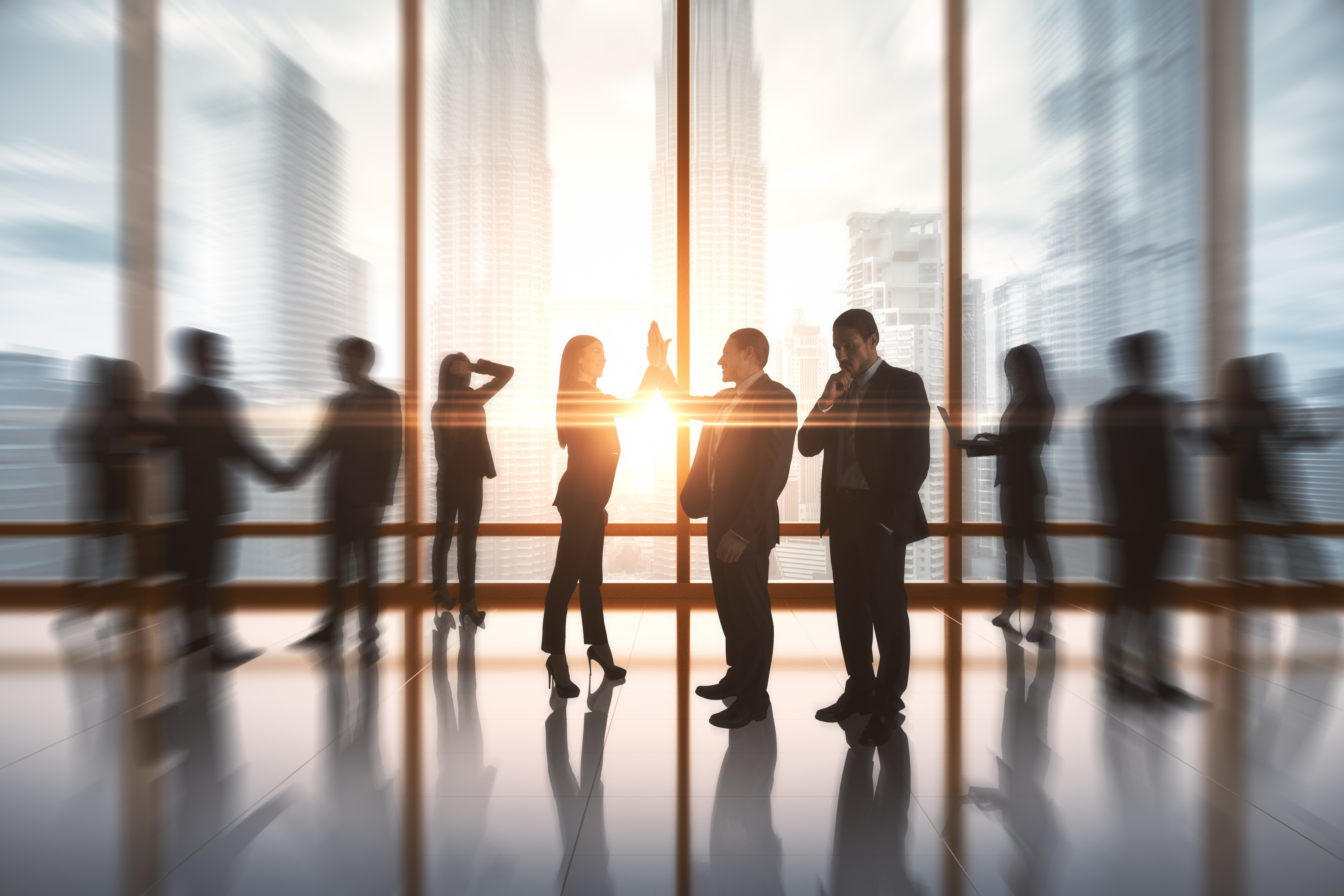 Team collaboration in a city office