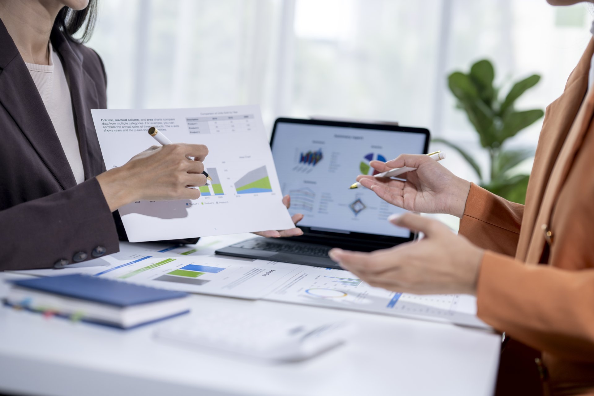 Review of charts and operational data